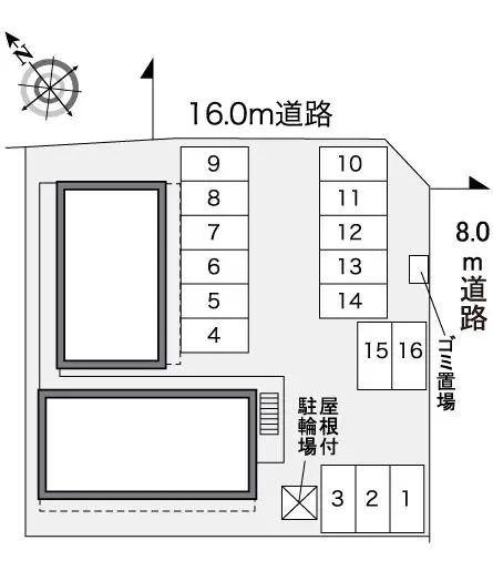 東根市中央４丁目 月極駐車場